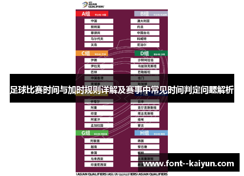 足球比赛时间与加时规则详解及赛事中常见时间判定问题解析